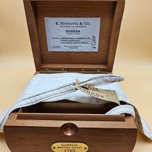 Rare Limited Edition Gurkha Master Select 1783 Empty Wooden Cigar Box Humidor